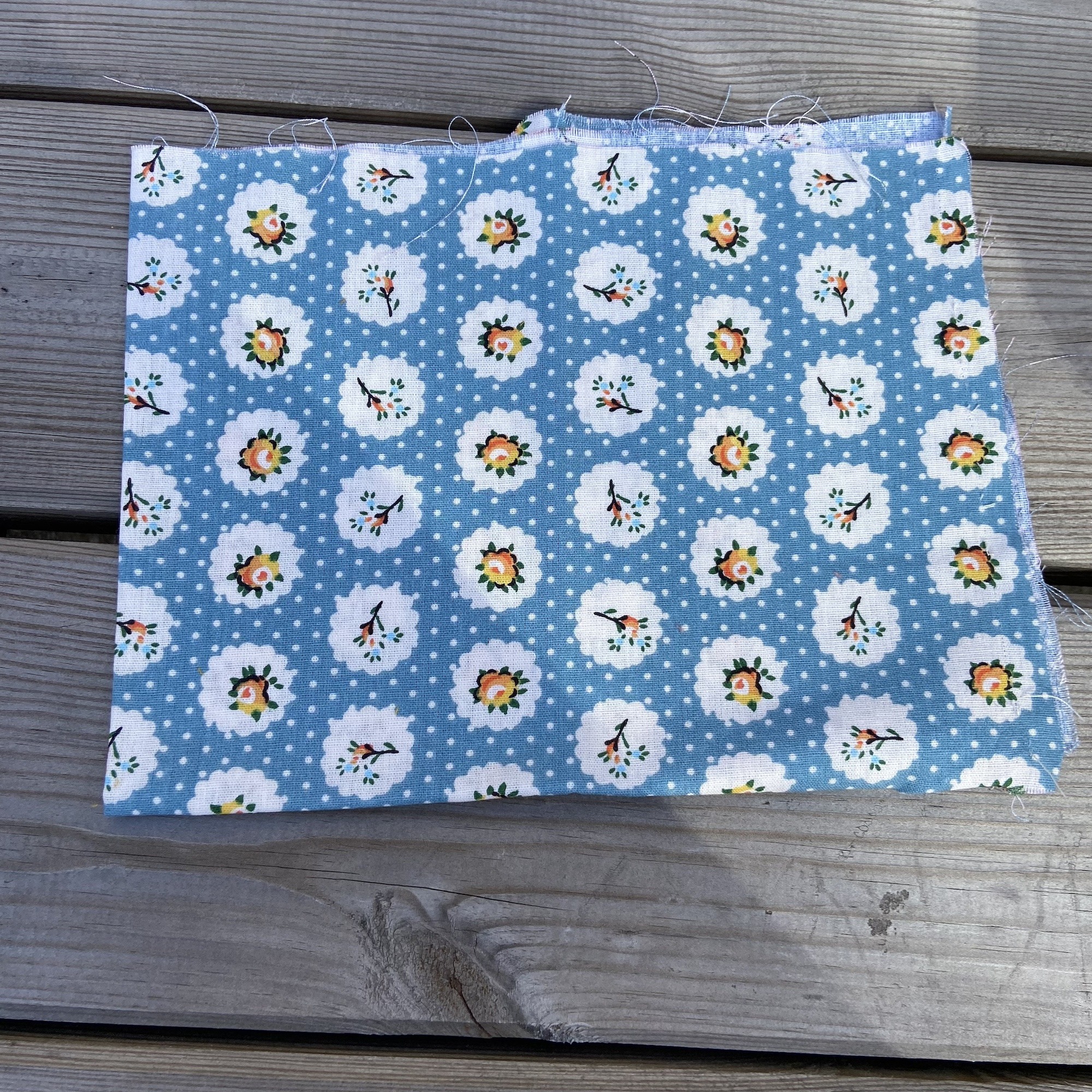 Motif Fleurs Bleues