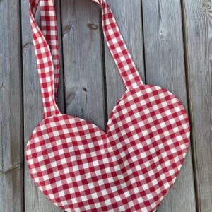 Tote bag carreaux rouge