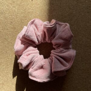 Chouchou mini velours rose