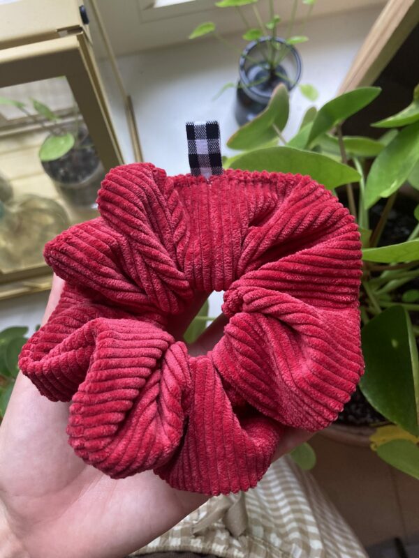 Chouchou velours rouge