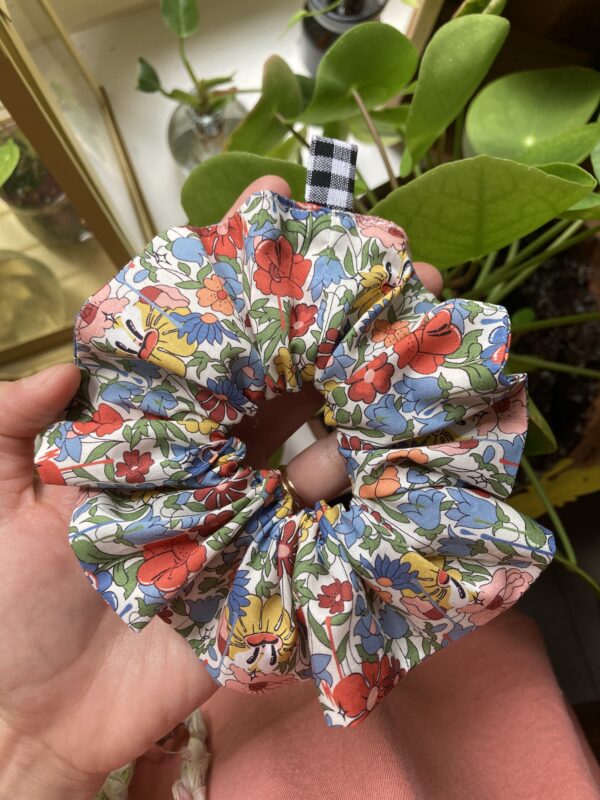 Chouchou fleuri vintage