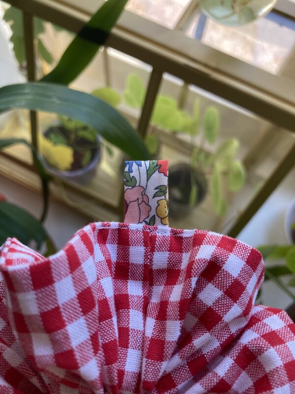 Chouchou vichy rouge – Image 2