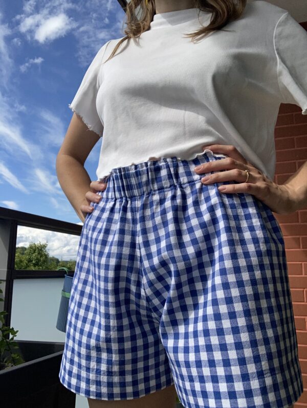 Short vichy bleu – Image 3