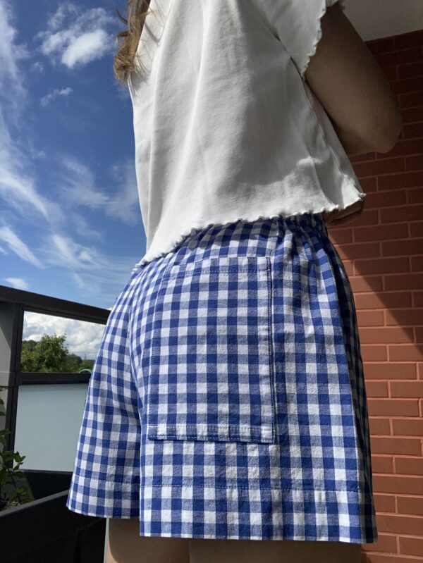Short vichy bleu – Image 2