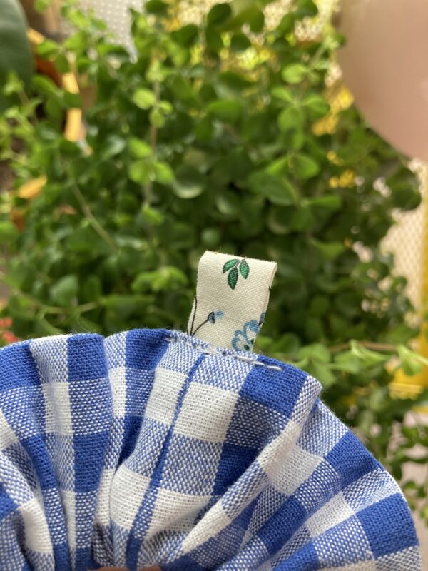 Chouchou vichy bleu – Image 2