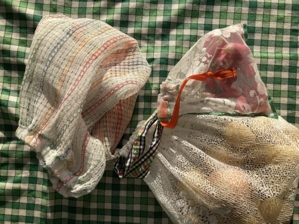 Lot sac à fruits & légumes upcyclés