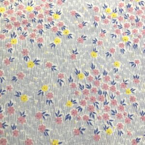 Petites fleurs rose et jaune