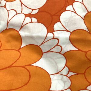 Fleuri vintage orange 70s