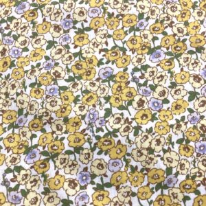 Fleurs liberty jaunes