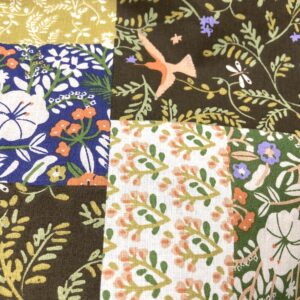 Patchwork marron bleu