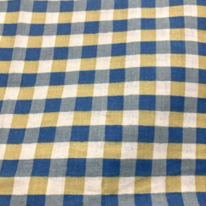 Vichy bleu et jaune