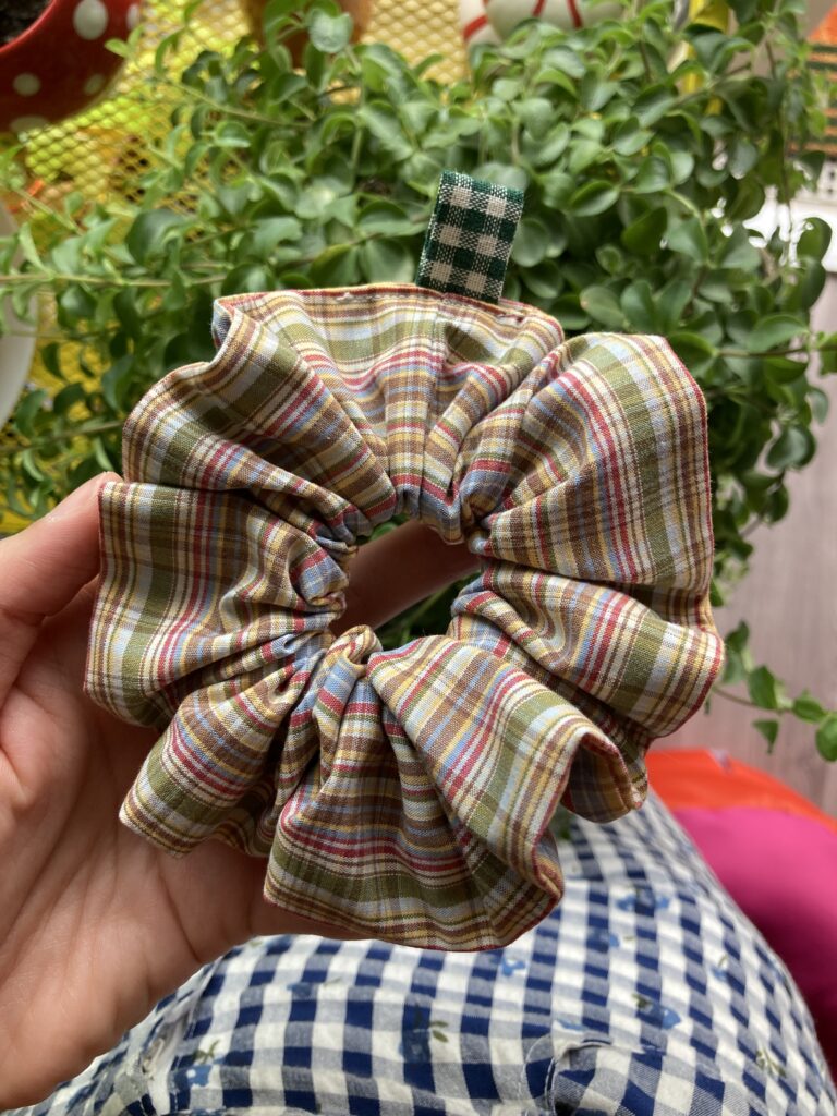 Chouchou vintage carreaux