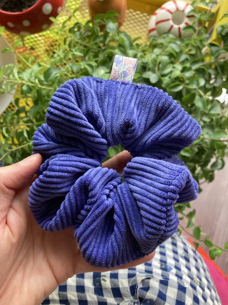 Chouchou velours violet