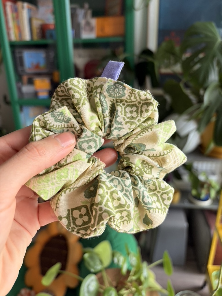 Chouchou vintage fleuri