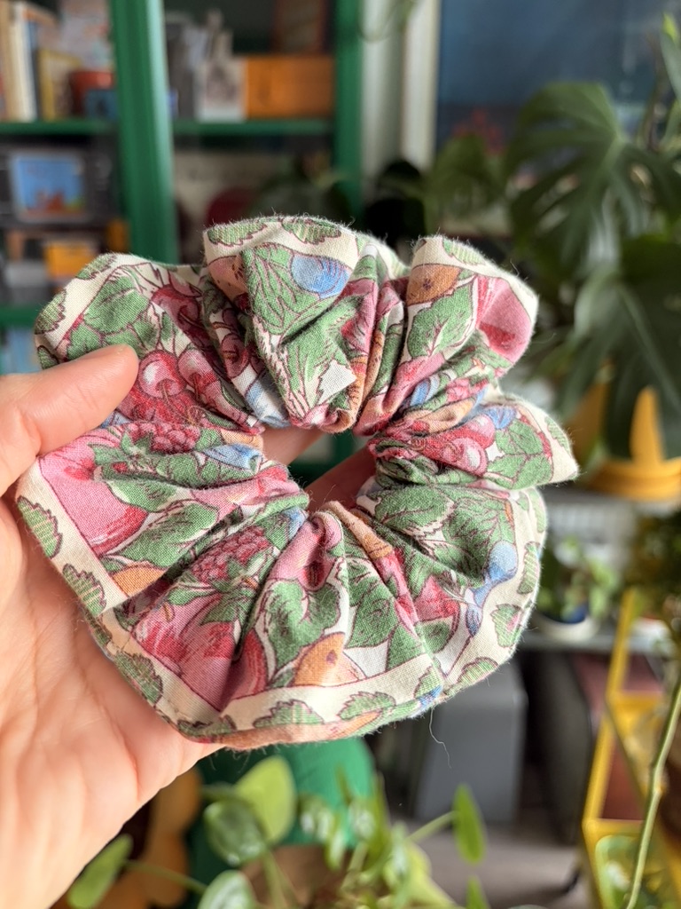 Chouchou vintage fleuri